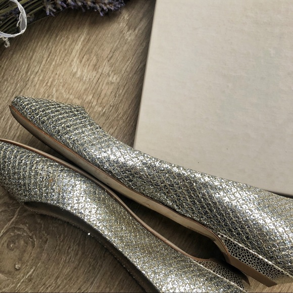 Jimmy Choo Glitter Flats - Picture 3 of 3